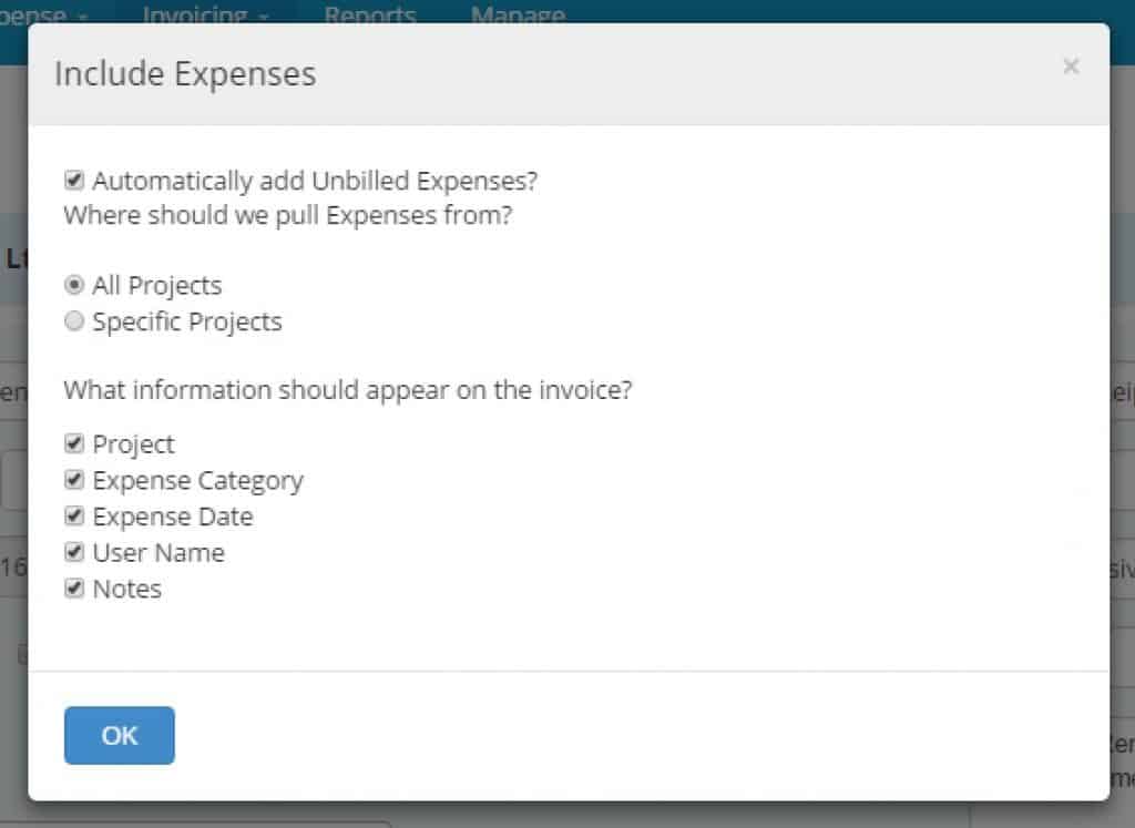 Recurring Invoicing - Include Expenses