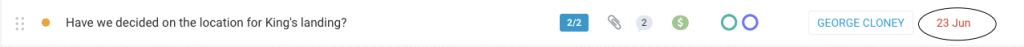 Due_Date_Indicator List View