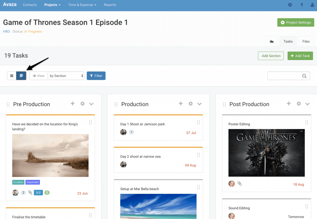 Kanban boards