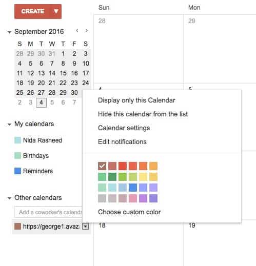 iCal Avaza Integration