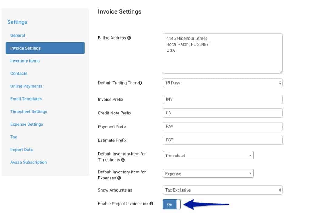 Link Invoices to Projects