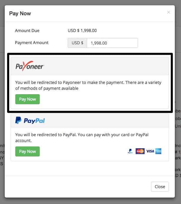 Payoneer Payments