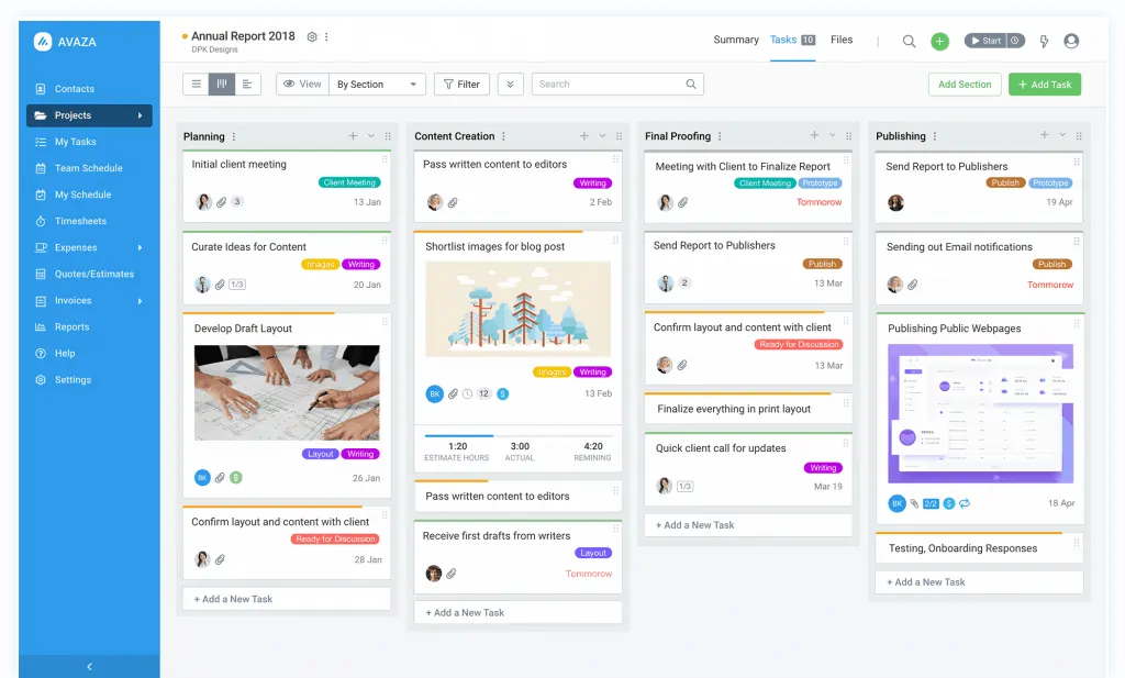 herramientas para gestionar proyectos - avaza