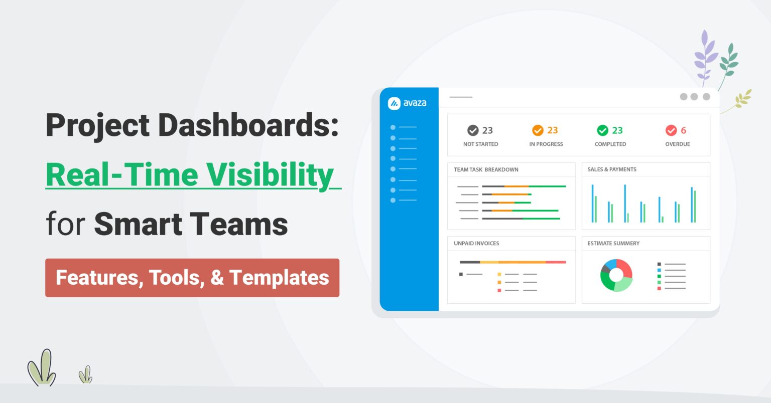 Project Dashboards for Real-Time Visibility